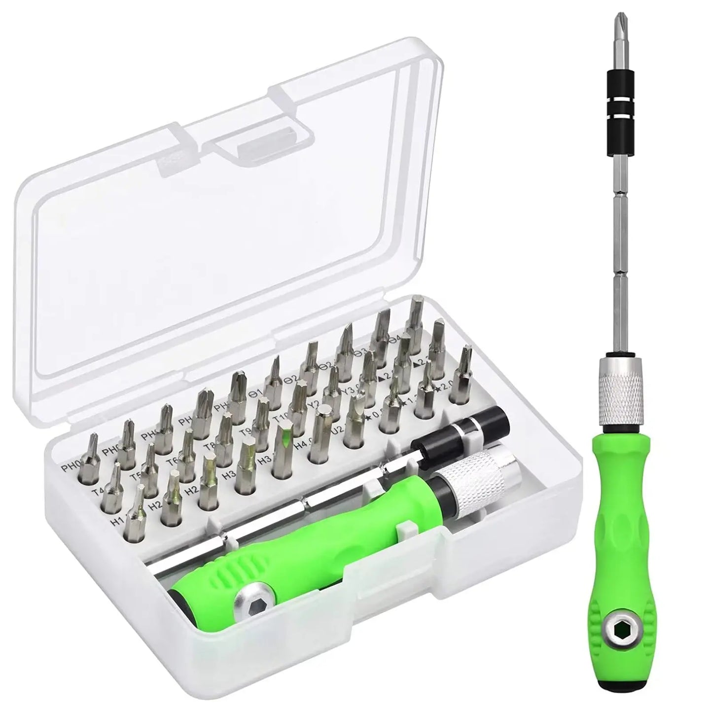 32 in 1 Multifunctional Screwdriver Set Mini Small Screwdriver Torx Phillips Magnetic Screw Driver Bit Portable Repair Tool Kit