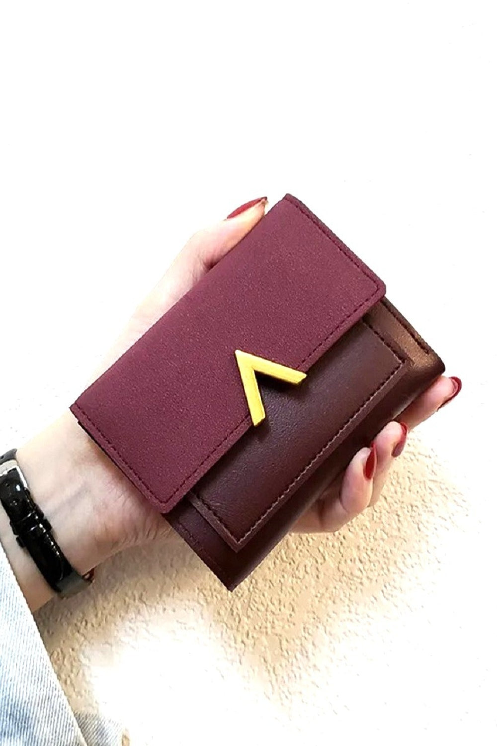 Zenana Compact Trifold Wallet Trendsi