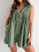 Tied Romper with Pockets Trendsi