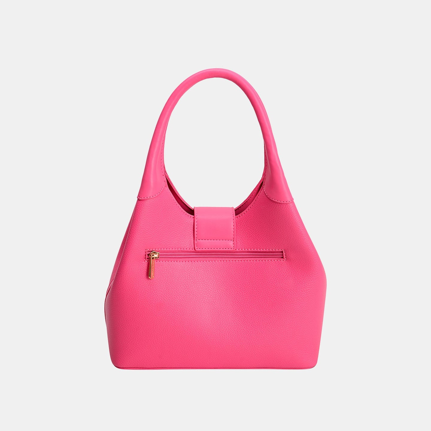 David Jones PU Leather Handbag Coral Vanilla