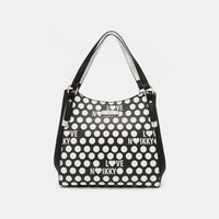 Nicole Lee USA Contrast Polka Dot Handbag Trendsi