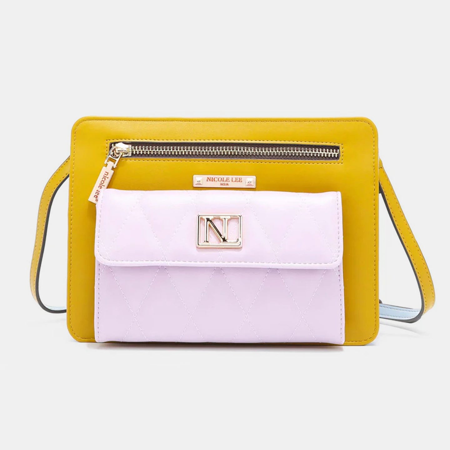 Nicole Lee USA Color Block Crossbody Bag Trendsi