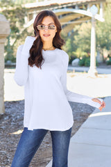 Basic Bae Full Size Round Neck Long Sleeve T-Shirt Trendsi