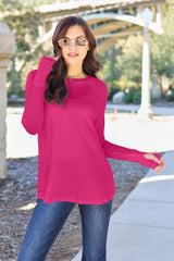 Basic Bae Full Size Round Neck Long Sleeve T-Shirt Trendsi