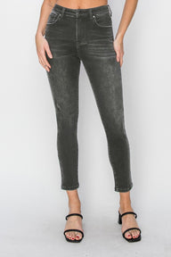 RISEN Full Size High Rise Ankle Skinny Jeans Trendsi