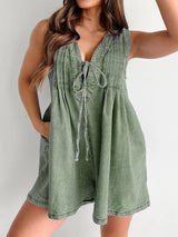 Tied Romper with Pockets Trendsi