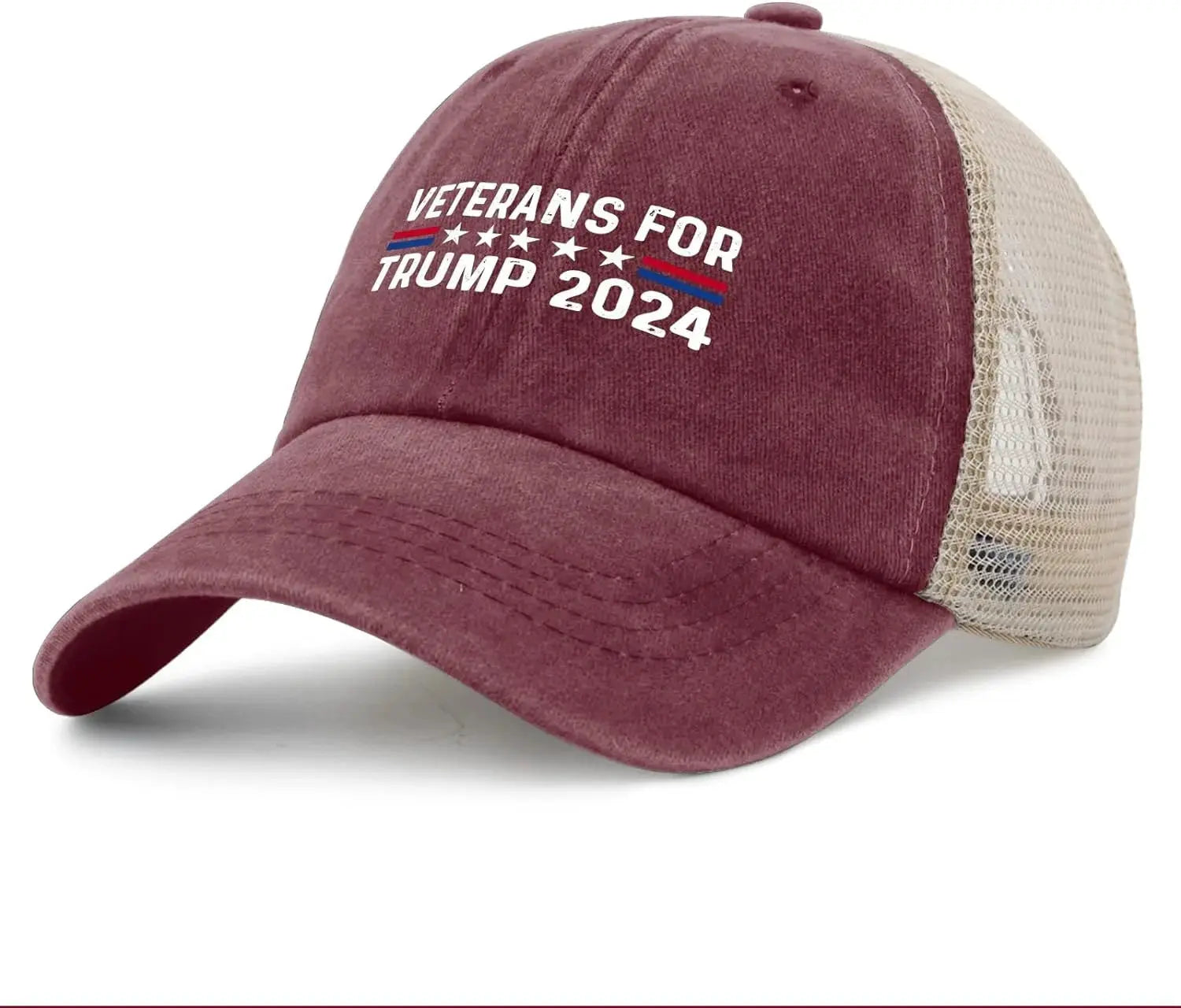 Trump 2024 Rocker Hat Warrior for Trump 2024 Hat Rocker Hat Women Trendy Mesh Cap for Summer