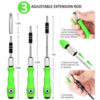 32 in 1 Multifunctional Screwdriver Set Mini Small Screwdriver Torx Phillips Magnetic Screw Driver Bit Portable Repair Tool Kit