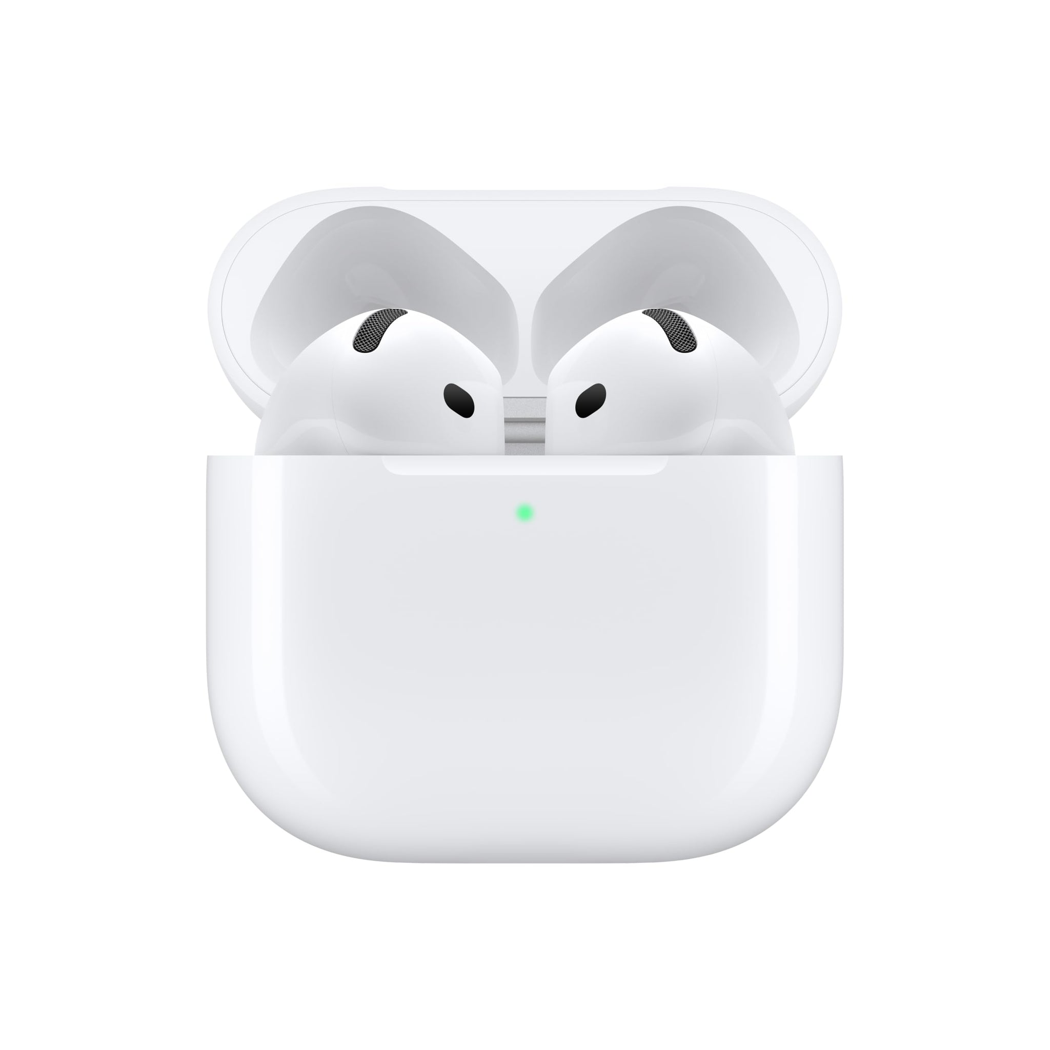 Apple AirPods 4 Wireless Earbuds, Bluetooth Headphones, Personalized Spatial Audio, Sweat and Water Resistant, USB-C Charging Case, H2 Chip, Up to 30 Hours of Battery Life, Effortless Setup for iPhone Apple