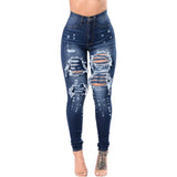 Women's ripped jeans pants Spocket