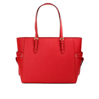 Michael Kors Gilly Large Jet Set Drawstring Top Zip Tote (Bright Red) Michael Michael Kors