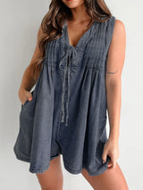 Tied Romper with Pockets Trendsi