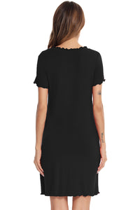 Round Neck Short Sleeve Lounge Dress Trendsi