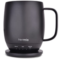 Nextmug - Temperature-Controlled, Self-Heating Coffee Mug (Black - 14 oz.) Nextmug by Nextboom