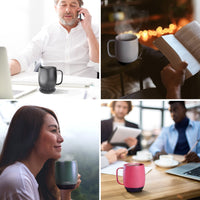 Nextmug - Temperature-Controlled, Self-Heating Coffee Mug (Black - 14 oz.) Nextmug by Nextboom