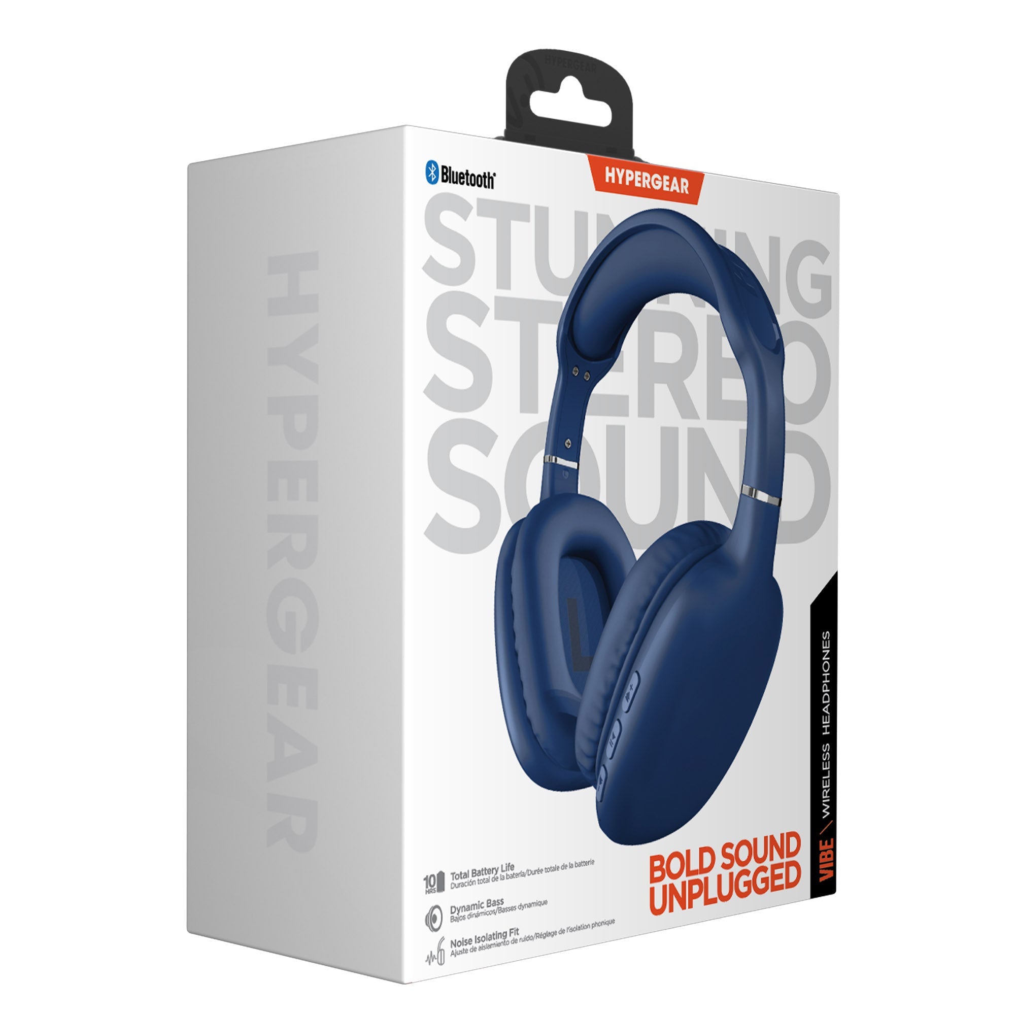 HyperGear VIBE Wireless Bluetooth Headphones w Extended Battery Life (