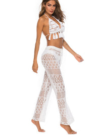 Cutout Straight Swim Pants Trendsi