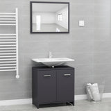 Bathroom Furniture Set White Chipboard Emerald Ares