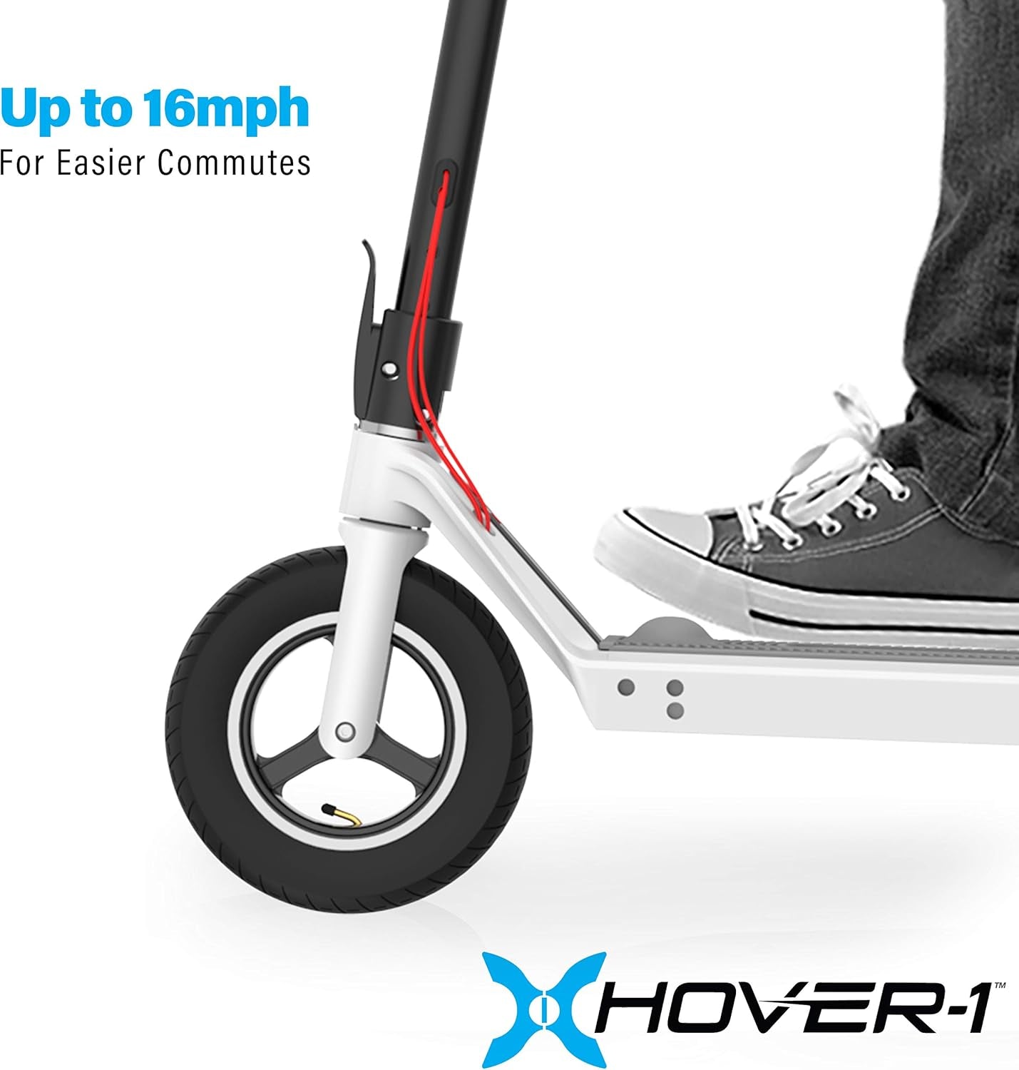 Engine Electric Scooter | 21.7MPH, 5HR Charge, 11 Mile Range, Battery Life Indicator, High Grip Tires, 220LB Max Weight, Cert. & Tested - Safe for Teens & Adults