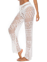 Cutout Straight Swim Pants Trendsi