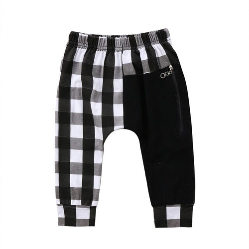 Fashion Toddler Kids Boys Plaid Bottom Pants Panty