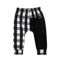 Fashion Toddler Kids Boys Plaid Bottom Pants Panty