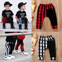 Fashion Toddler Kids Boys Plaid Bottom Pants Panty