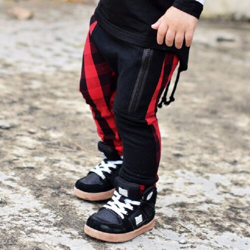 Fashion Toddler Kids Boys Plaid Bottom Pants Panty