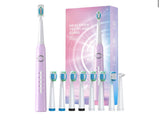 Electric Toothbrush for Adults with 8 𝐁𝐫𝐮𝐬𝐡 𝐇𝐞𝐚𝐝𝐬, Sonic Electric Toothbrush with 40000 VPM Deep Clean 5 Modes, Rechargeable Toothbrushes Fast Charge 4 Hours Last 30 Days 8605e3-4f