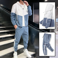 Men Tracksuit Casual Joggers Hooded Sportswear Jackets And Pants 2 AliExpress