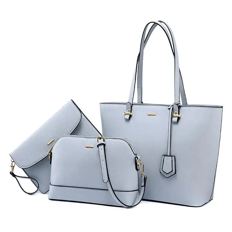 Free sample LOVEVOOK hot sale factory women leather tote bag high quality summer 3 pieces ladies purses and handbags women bags-7