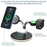 Magnetic Wireless Charger Stand For iPhone 13 Mini Pro Watch Fast Charging Dock Station For Earphone Pro Wireless Charger 3IN 1-4