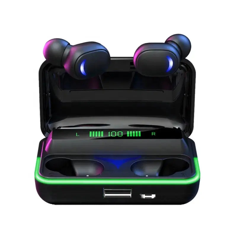 Tws black in ear buds air power bank e10 gaming noise cancelling earbuds sport mini true wireless earphone headset headphone-0