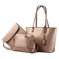 Free sample LOVEVOOK hot sale factory women leather tote bag high quality summer 3 pieces ladies purses and handbags women bags-14