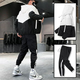 Men Tracksuit Casual Joggers Hooded Sportswear Jackets And Pants 2 AliExpress