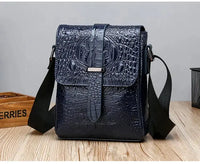 Wholesale leather men's crocodile leather shoulder bag 2021 new chest bags-8