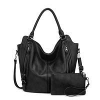 Fashion Top Seller Realer Purse Wholesale Custom Vintage Leather Tote Crossbody Hobo Ladies Hand Bag set Shoulder Women Handbags-12