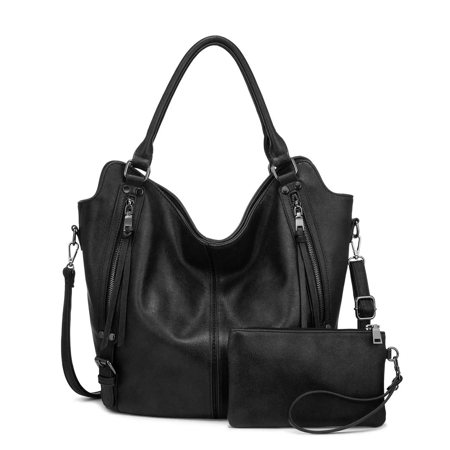 Fashion Top Seller Realer Purse Wholesale Custom Vintage Leather Tote Crossbody Hobo Ladies Hand Bag set Shoulder Women Handbags-12