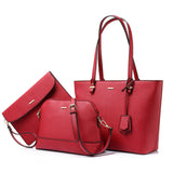 Free sample LOVEVOOK hot sale factory women leather tote bag high quality summer 3 pieces ladies purses and handbags women bags-6