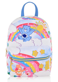 Care Bears Backpack for Women, Men, Unisex | Cute PU Leather 10" Care Bears Mini Backpack Purse Shoulder Purse | Care Bears Bag and Care Bears Accessories