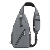 New Multifunctional Men's Shoulder Crossbody Bag Male Hard-Wearing Canvas Shoulder Messenger Bags Chest Bag InSpaceX Fashion