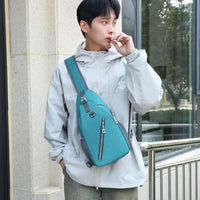 New Multifunctional Men's Shoulder Crossbody Bag Male Hard-Wearing Canvas Shoulder Messenger Bags Chest Bag InSpaceX Fashion