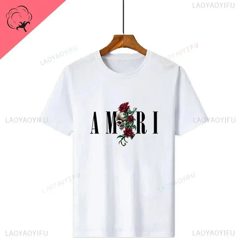 Retro Y2k T-shirt Cotton Soft Graphic Print Tees for Male Designer AliExpress