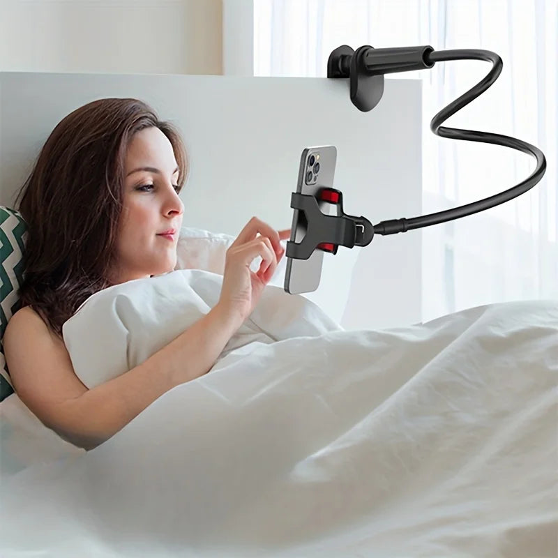 Lazy Bedside DesktopMobile Phone Clamp Bracket Flexible Long Arm Gooseneck Lazy Person Bracket With Handle Overhead Live Bracket InSpaceX Fashion