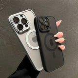 Luxury Matte Armor For Magsafe Magnetic Wireless Charging Case For