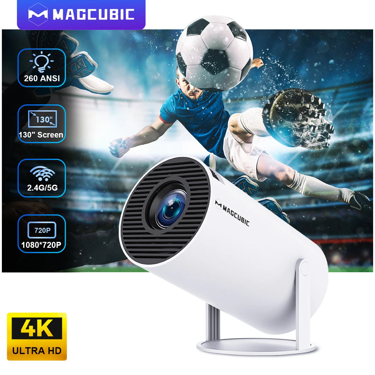 Magcubic Projector HY300 PRO 4K Android 11 Dual Wifi6 260ANSI AliExpress