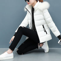 New Down Jacket Women's Parkas Classic Short Overcoat Warm Hooded AliExpress