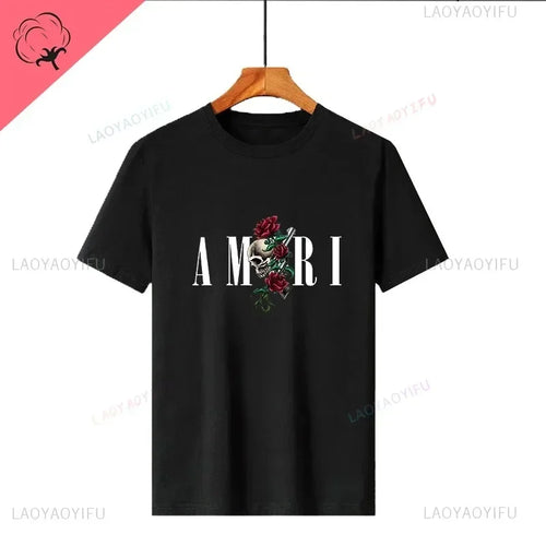 Retro Y2k T-shirt Cotton Soft Graphic Print Tees for Male Designer AliExpress