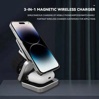 Foldable 3 in 1 Wireless Charging Phone Stand Yellow Pandora