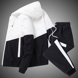 Men Tracksuit Casual Joggers Hooded Sportswear Jackets And Pants 2 AliExpress